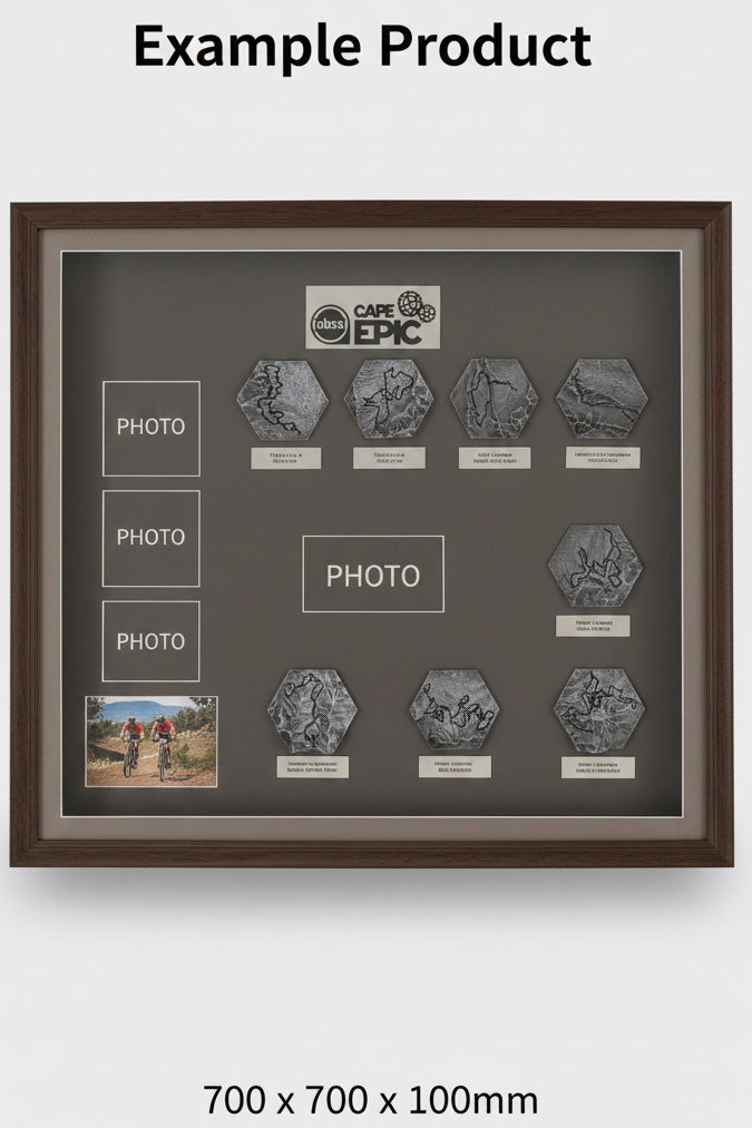 Custom race memento frame
